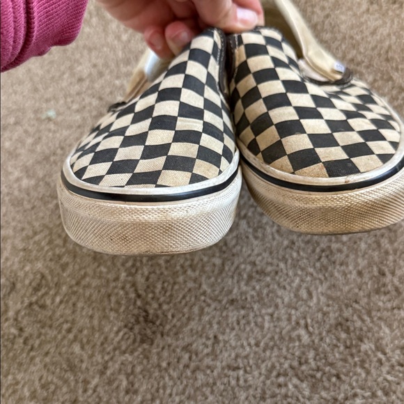 Vans Black and White Checkerboard Slip-Ons - Picture 4 of 7